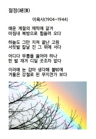 이육사 청포도 광야
